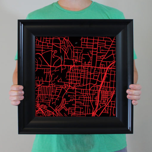 University of Cincinnati Campus Map Art by City Prints - Image 5
