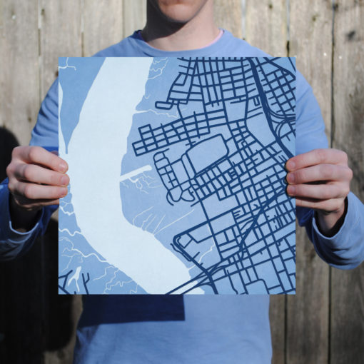 The Citadel, The Military College of South Carolina Campus Map Art by City Prints - Image 3