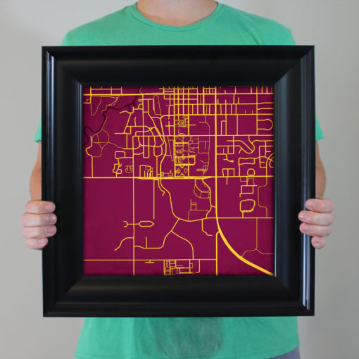 Central Michigan University Campus Map Art by City Prints - Image 5