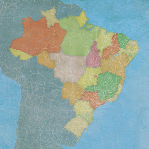 Brazil by City Prints