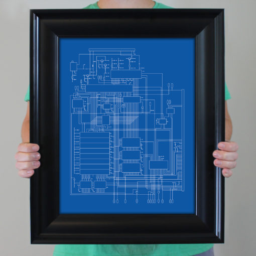 Commodore 64 Computer Schematic by City Prints - Image 4