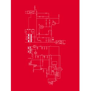 PlayStation 1 Computer Schematic by City Prints