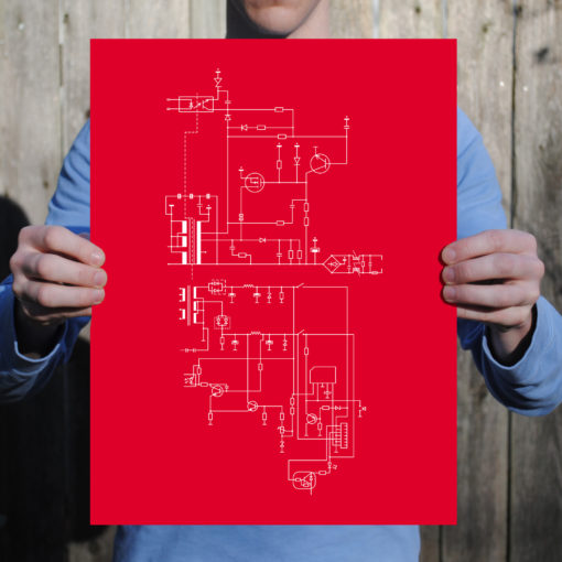 PlayStation 1 Computer Schematic by City Prints - Image 2