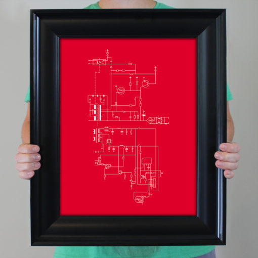 PlayStation 1 Computer Schematic by City Prints - Image 4