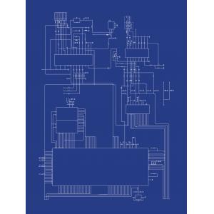 Sega Genesis Computer Schematic by City Prints