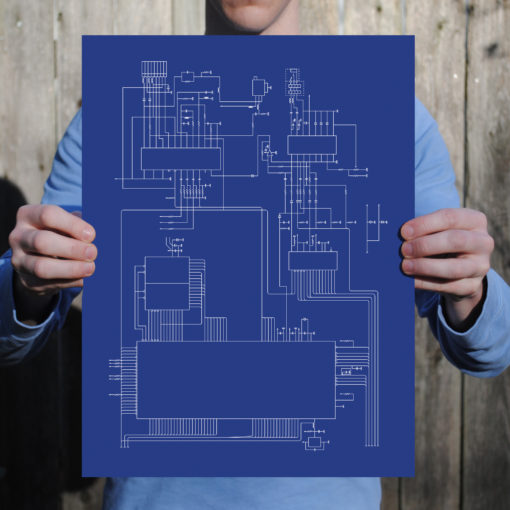 Sega Genesis Computer Schematic by City Prints - Image 2
