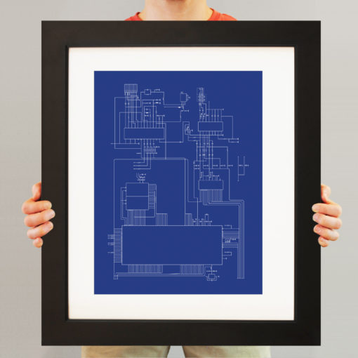 Sega Genesis Computer Schematic by City Prints - Image 3