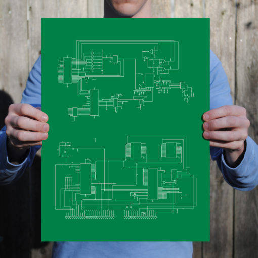 TRS-80 Computer Schematic by City Prints - Image 2