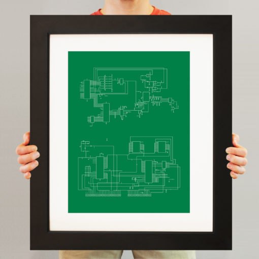 TRS-80 Computer Schematic by City Prints - Image 3