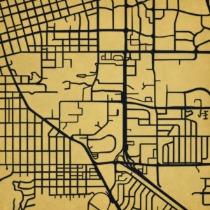University of Colorado Boulder Campus Map Art by City Prints