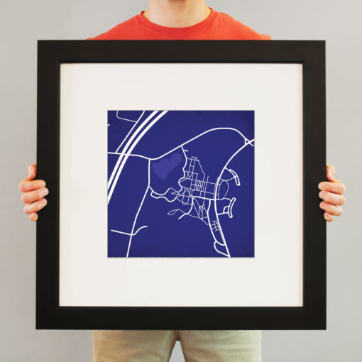 Colby College Campus Map Art by City Prints - Image 4