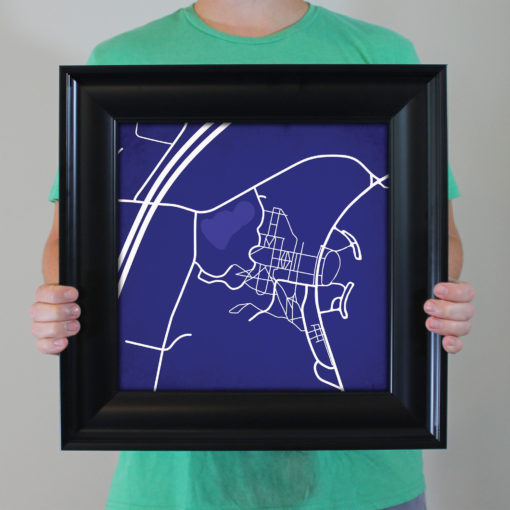 Colby College Campus Map Art by City Prints - Image 5