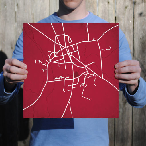 Colgate University Campus Map Art by City Prints - Image 3