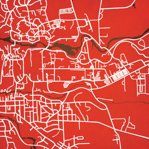 Cornell Univesity Campus Map Art by City Prints