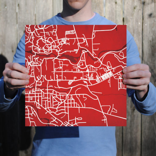 Cornell Univesity Campus Map Art by City Prints - Image 3