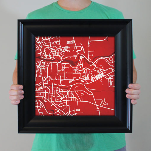 Cornell Univesity Campus Map Art by City Prints - Image 5