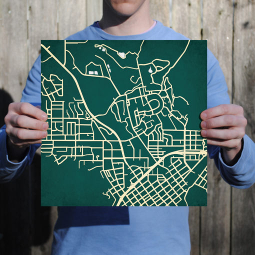 California Polytechnic State University Campus Map Art by City Prints - Image 3