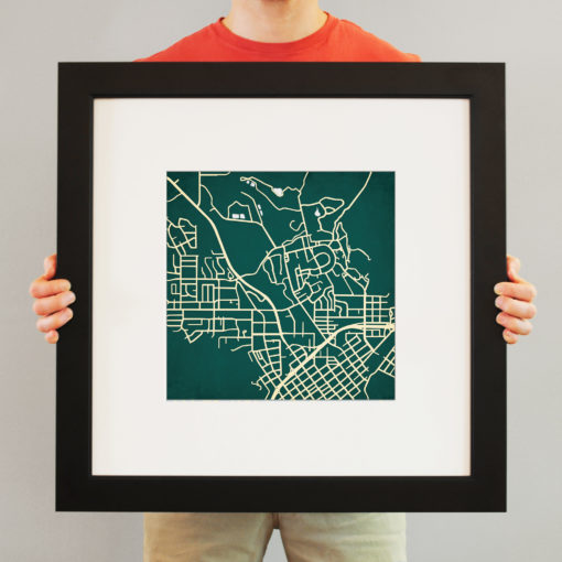 California Polytechnic State University Campus Map Art by City Prints - Image 4