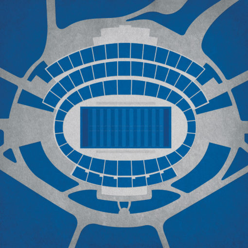 Falcon Stadium Map Art by City Prints