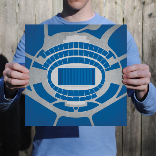 Falcon Stadium Map Art by City Prints - Image 2