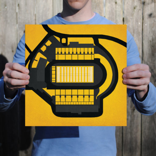 Kidd Brewer Stadium Map Art by City Prints - Image 2