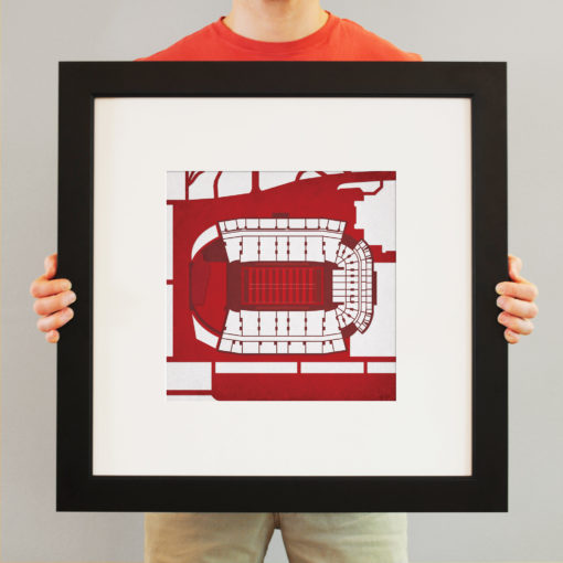 Donald W. Reynolds Razorback Stadium Map Art by City Prints - Image 3