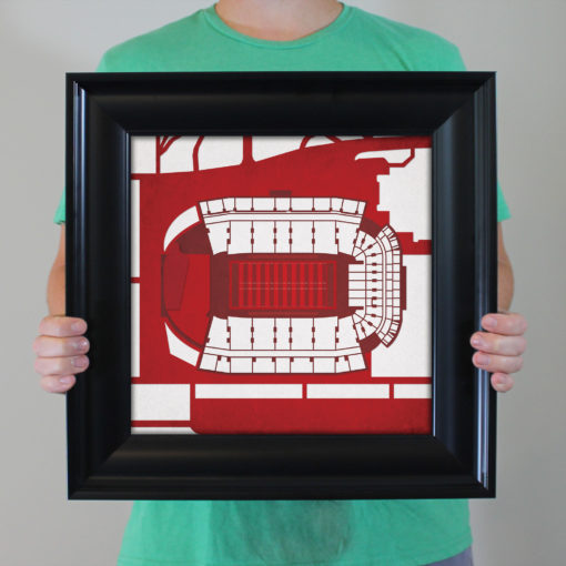 Donald W. Reynolds Razorback Stadium Map Art by City Prints - Image 4