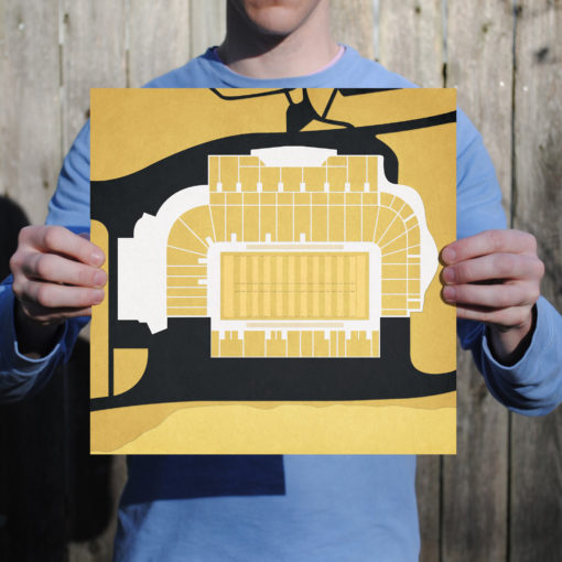 Michie Stadium Map Art by City Prints - Image 2