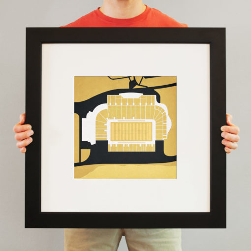 Michie Stadium Map Art by City Prints - Image 3
