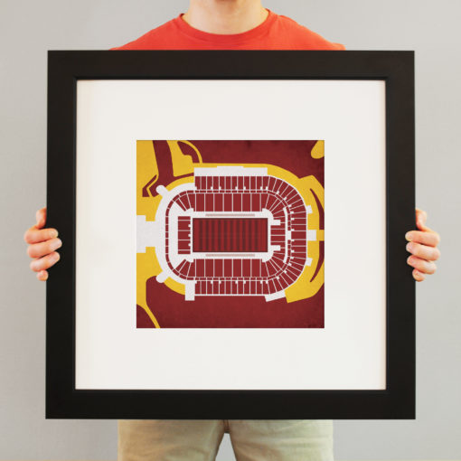 Sun Devil Stadium Map Art by City Prints - Image 3