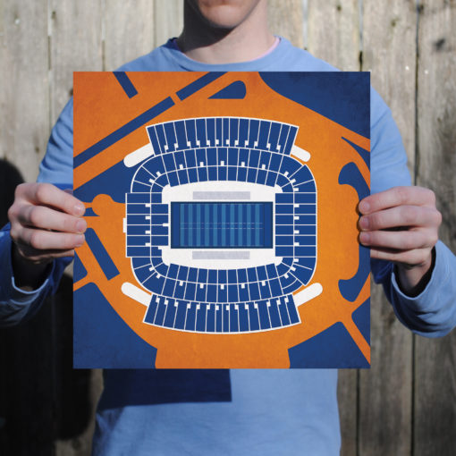 Jordan-Hare Stadium Map Art by City Prints - Image 2