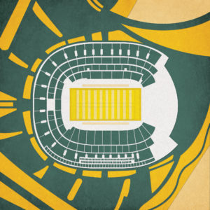 McLane Stadium Map Art by City Prints