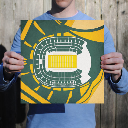 McLane Stadium Map Art by City Prints - Image 2