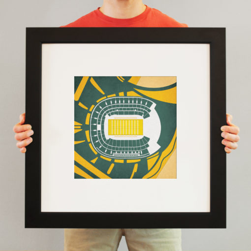 McLane Stadium Map Art by City Prints - Image 3