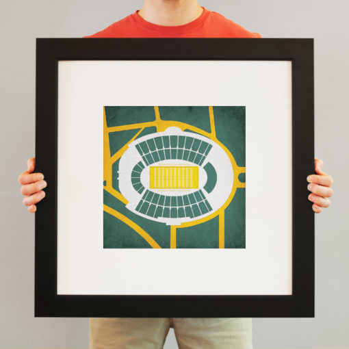 Floyd Casey Stadium Map Art by City Prints - Image 3