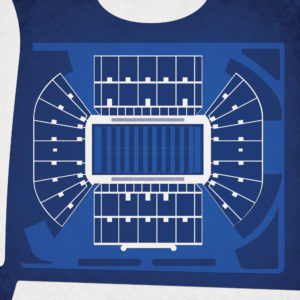 LaVell Edwards Stadium Map Art by City Prints