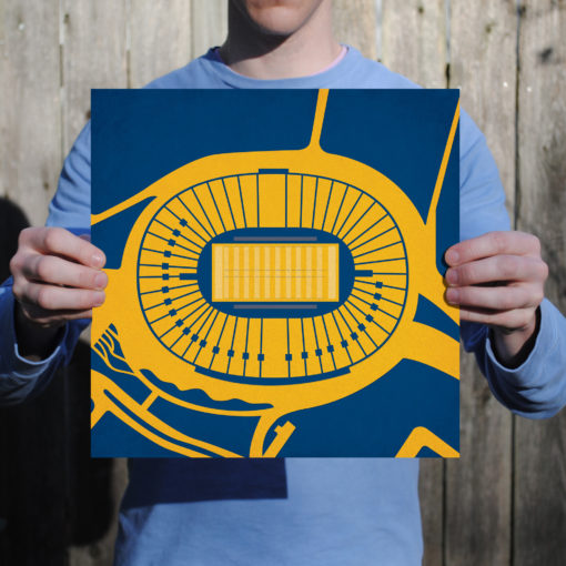 California Memorial Stadium Map Art by City Prints - Image 2