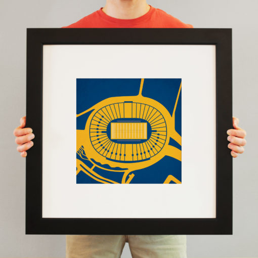 California Memorial Stadium Map Art by City Prints - Image 3