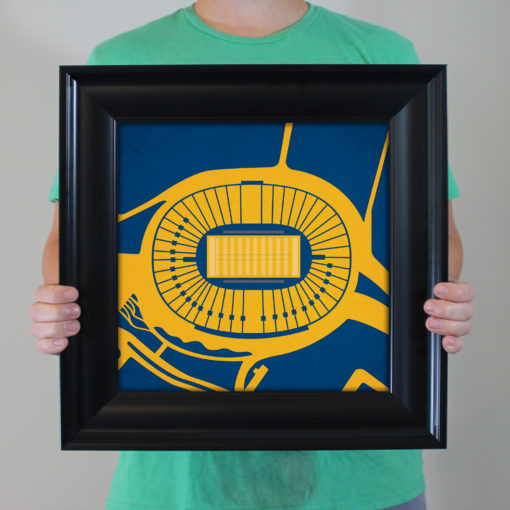 California Memorial Stadium Map Art by City Prints - Image 4