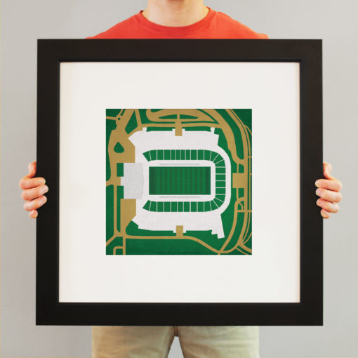 Jerry Richardson Stadium Map Art by City Prints - Image 3