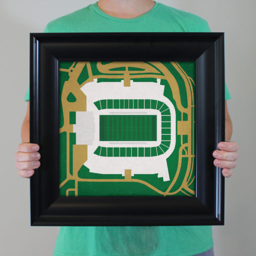 Jerry Richardson Stadium Map Art by City Prints - Image 4
