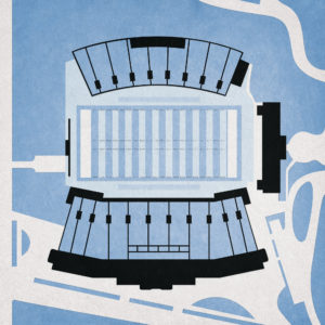 Johnson Hagood Stadium Map Art by City Prints