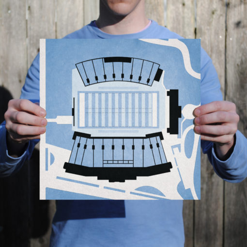 Johnson Hagood Stadium Map Art by City Prints - Image 2