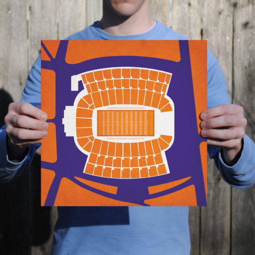 Memorial Stadium Map Art by City Prints - Image 2