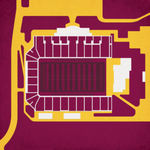 Kelly/Shorts Stadium Map Art by City Prints