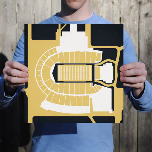 Folsom Field Map Art by City Prints - Image 2