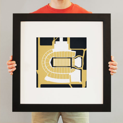 Folsom Field Map Art by City Prints - Image 3