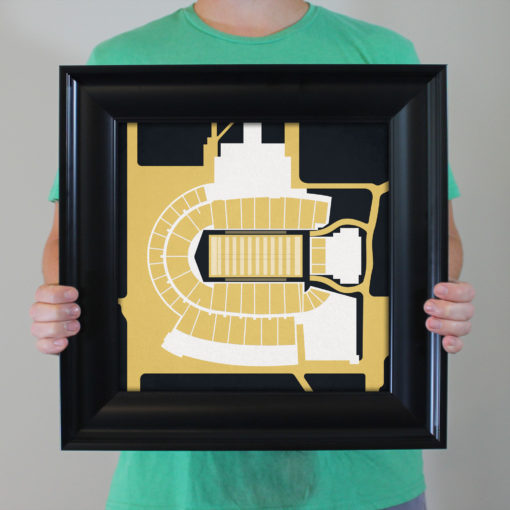 Folsom Field Map Art by City Prints - Image 4