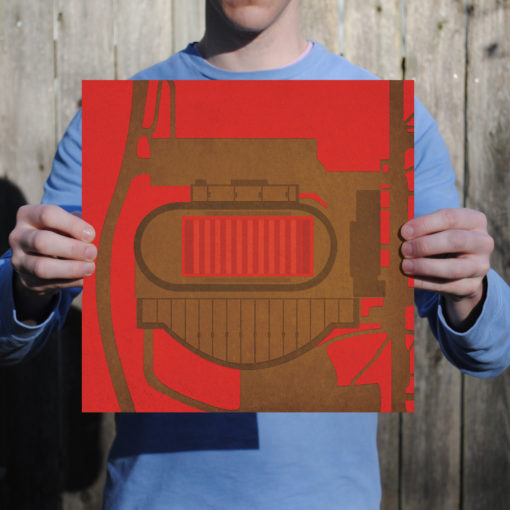 Schoellkopf Field Map Art by City Prints - Image 2