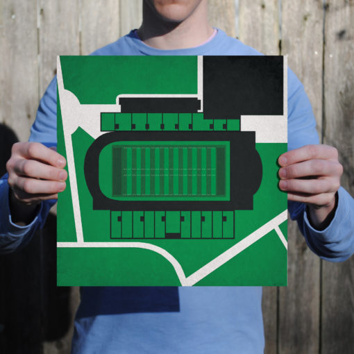 Memorial Field Map Art by City Prints - Image 2